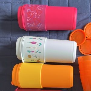 Tupperware to go cup mugs